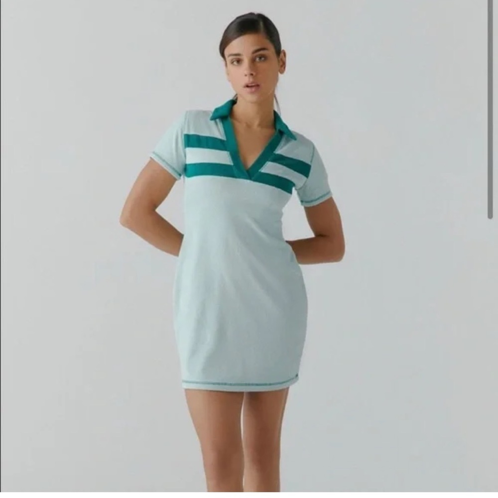 Urban Outfitters Aqua Terry Mini Dress